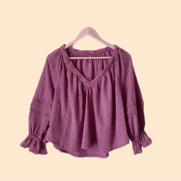 Free People Tops - Free People Pink Blouse